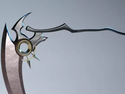 Hololive Calliope Mori Scythe  Low-poly 3D model