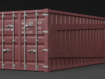 Cyberpunk 2077 Container Free low-poly 3D model