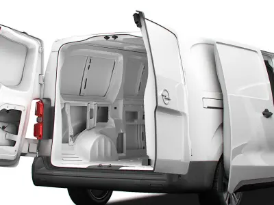 Opel Vivaro Electric Van L3 HQ Interior 2024 3D model