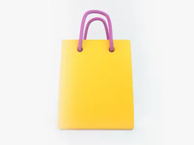 Cartoon Bag 3D model