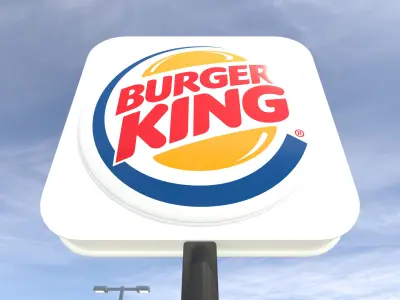 Retail-050 Burger King-005 With Site 3D model