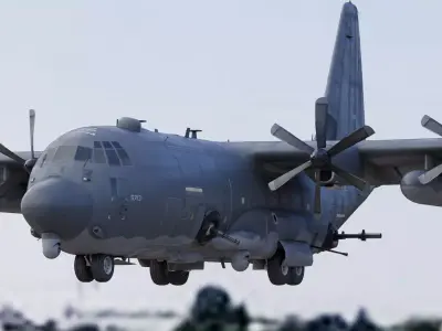  Lockheed Martin AC-130J Ghostrider Gunship 3D model