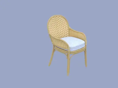 wicker chair 3D model buy