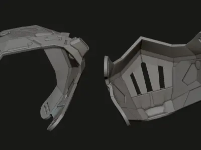 Quiccs TEQ63 Tactical Halfmask 3D print model