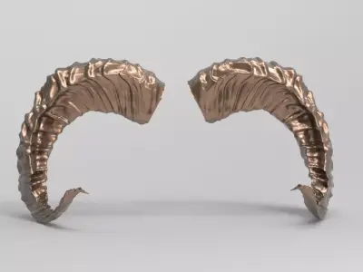 Sheep horns 3D 3D model