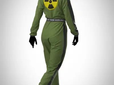 Toxic jumpsuit cloth  3D model