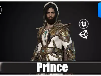 Prince Low-poly 3D model