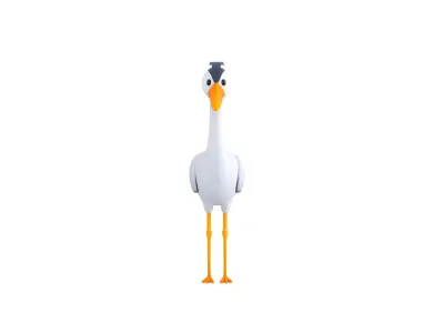 Character301 Heron 3D model