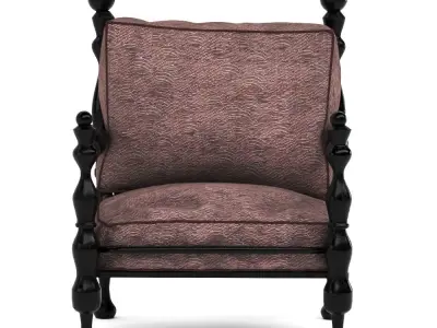 Chair with cushion and legs Free 3D model