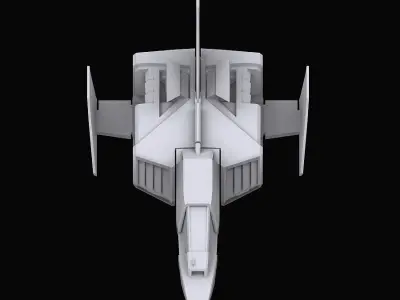 Gundam EF Corefighter model 3D model