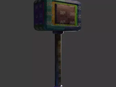 Stylized Low Poly Hammer - Game Ready Asset Low-poly 3D model