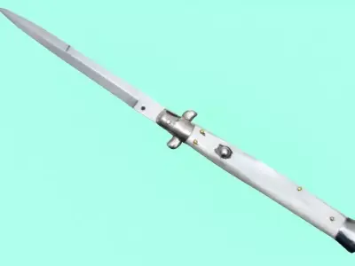 Italian Stiletto Knife Low-poly 3D model
