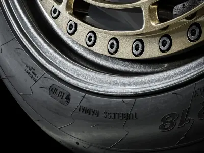Pirelli RA Soft 235 40 R18 3D model