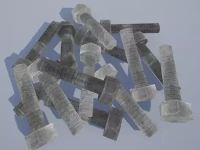 Bolts - Inspired by Tarkov Free low-poly 3D model