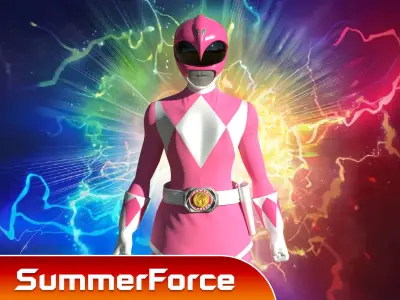 Pink Ranger - Mighty Morphin Power Ranger 3D model