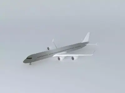 Template McDonnel Douglas DC813ER Free 3D model