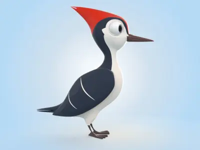 Woodpecker 3D model