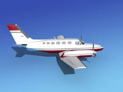 Cessna 441 Conquest II V08 3D model