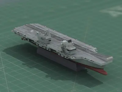 HMS Prince of Wales Aircraft Carrier 3D Print STL Model 3D print model