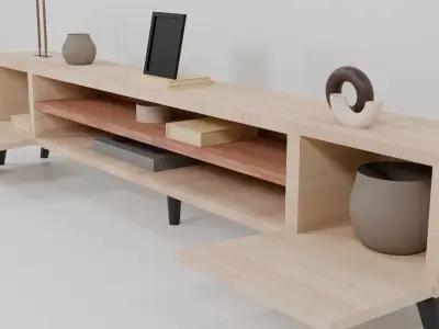 TV Stand 3d Model Free 3D model