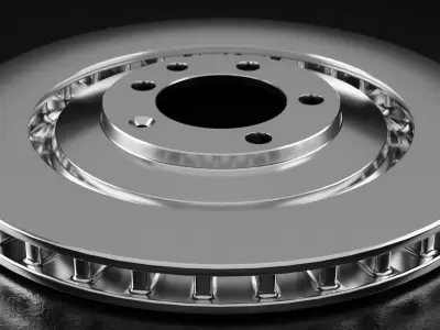 Car Brake Disc Type One 3D model