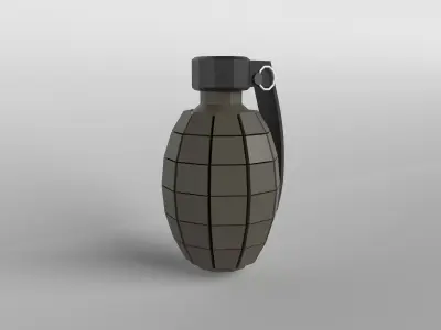 Grenade v1 004 Low-poly 3D model