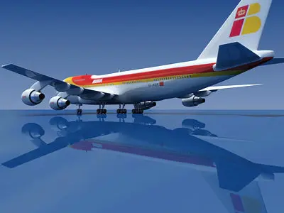Iberia Airline of Spain Boeing 3D model