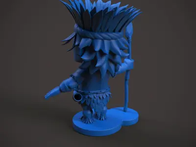 Tribal Man Cartoon 3D print model
