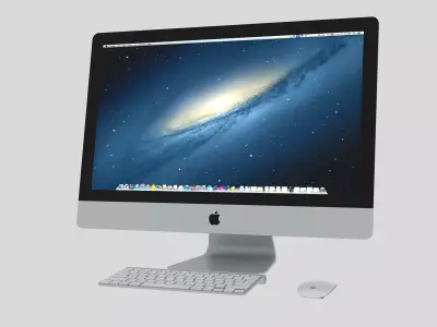 Apple iMac 3D Models Free low-poly 3D model