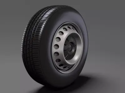 MAN TGE Chassi wheel 2018 3D model