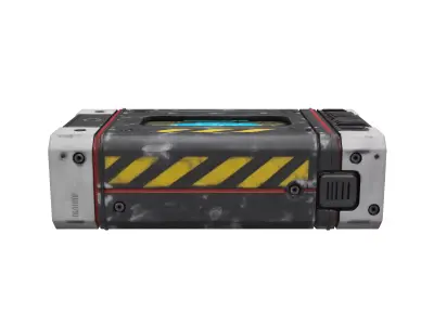 Scifi capacitor cell crafting material GLACIES 3D model
