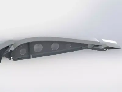 Airfoil Wing Cross Section 3D print model