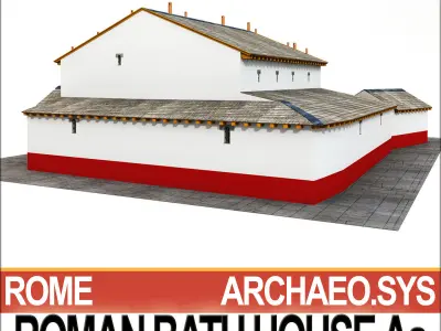 Roman Bath House Aa 3D model