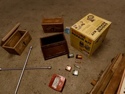 Retro Hardware Pack - PBR Low-poly 3D model