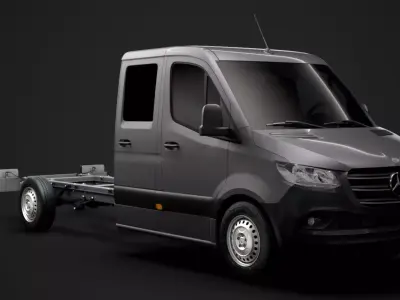 Mercedes Sprinter Chassis Crew Cab L3 RWD 2020 3D model