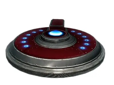 Sci-fi mine 1 low poly Low-poly 3D model