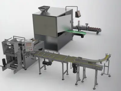 Packing machine assembly 3D model