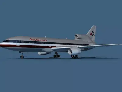 Lockheed L-1011-50 American Airlines 3D model