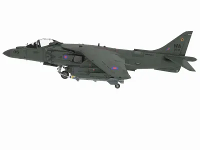 Aircraft01 british fighter jet - british fighter jet 3D model