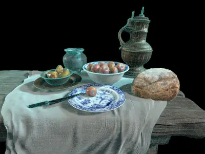 Daily Lives - Medieval Household 3D model