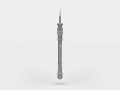 Axe Low-poly 3D model shop
