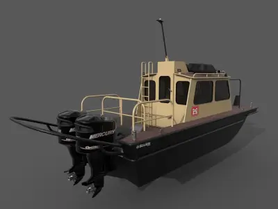 Sea Ark Little Giant  Low-poly 3D model