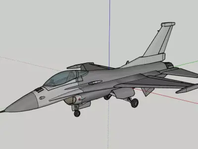 F-16 Falcon Low-poly 3D model