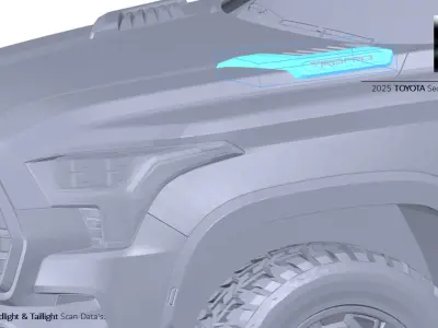 2024 2025 TOYOTA Sequoia TRD Pro 3D Scan Surface Data 3D model