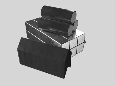 Rolled metal 3D model