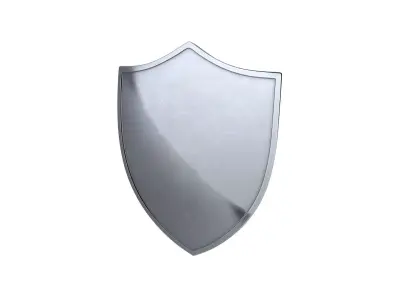 Shield silver 3D model