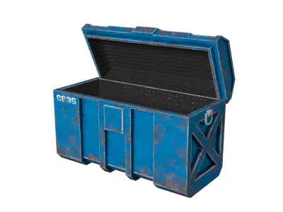 Sci-fi Container Low-poly 3D model