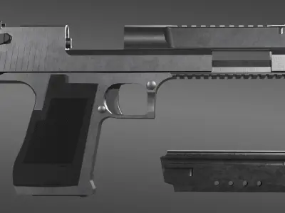desert eagle Low-poly 3D model