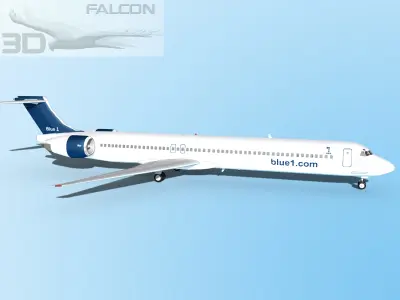Falcon3D MD 80 Blue 1 3D model