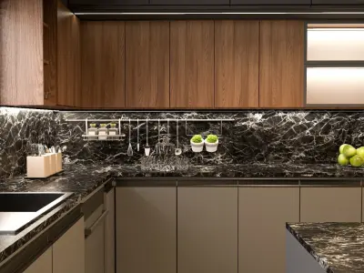 MODERN KITCHEN Free 3D model 8